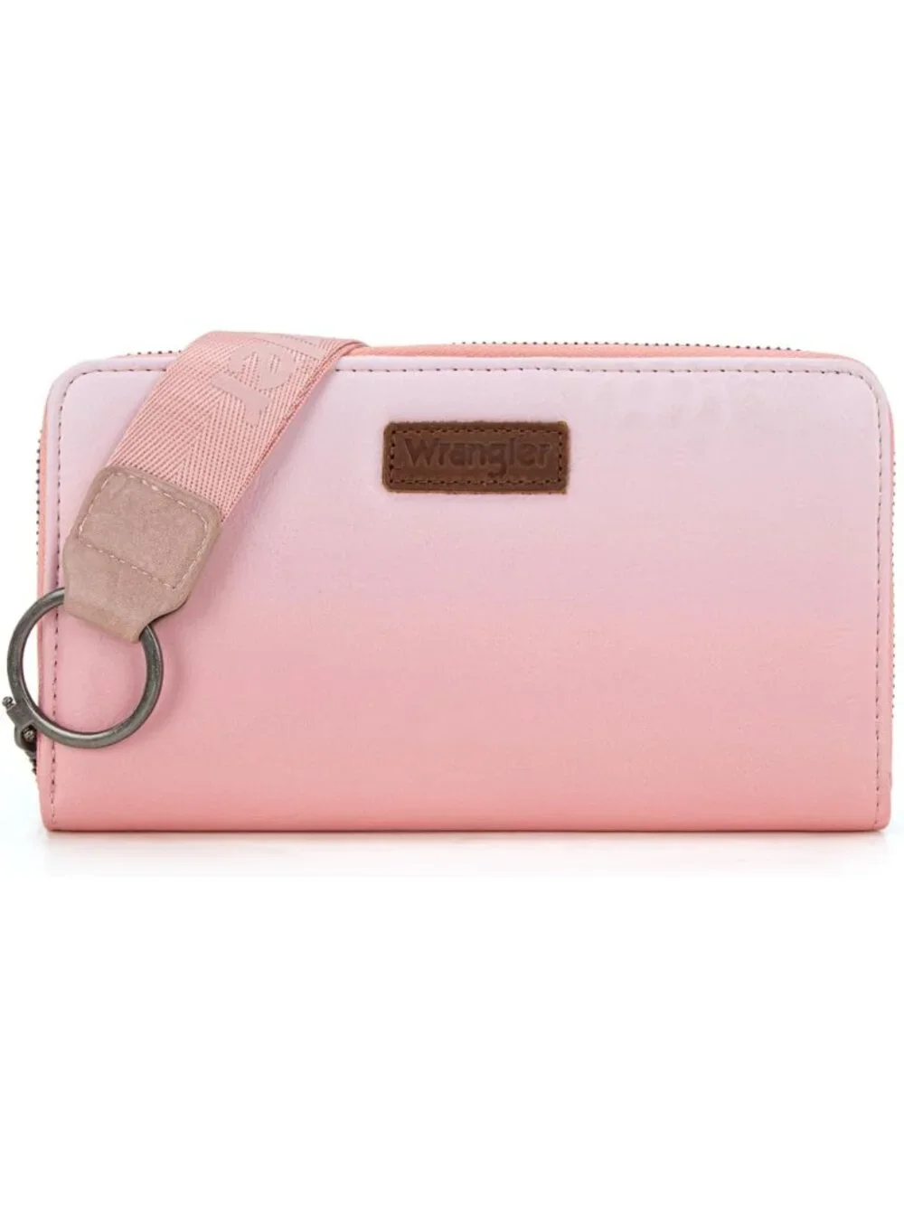Stylish Pink RFID Wristlet Wallet for Women - Large Capacity Phone & Card